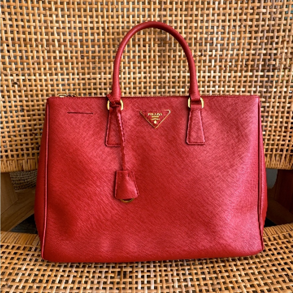 Authentic beautiful red Prada bag